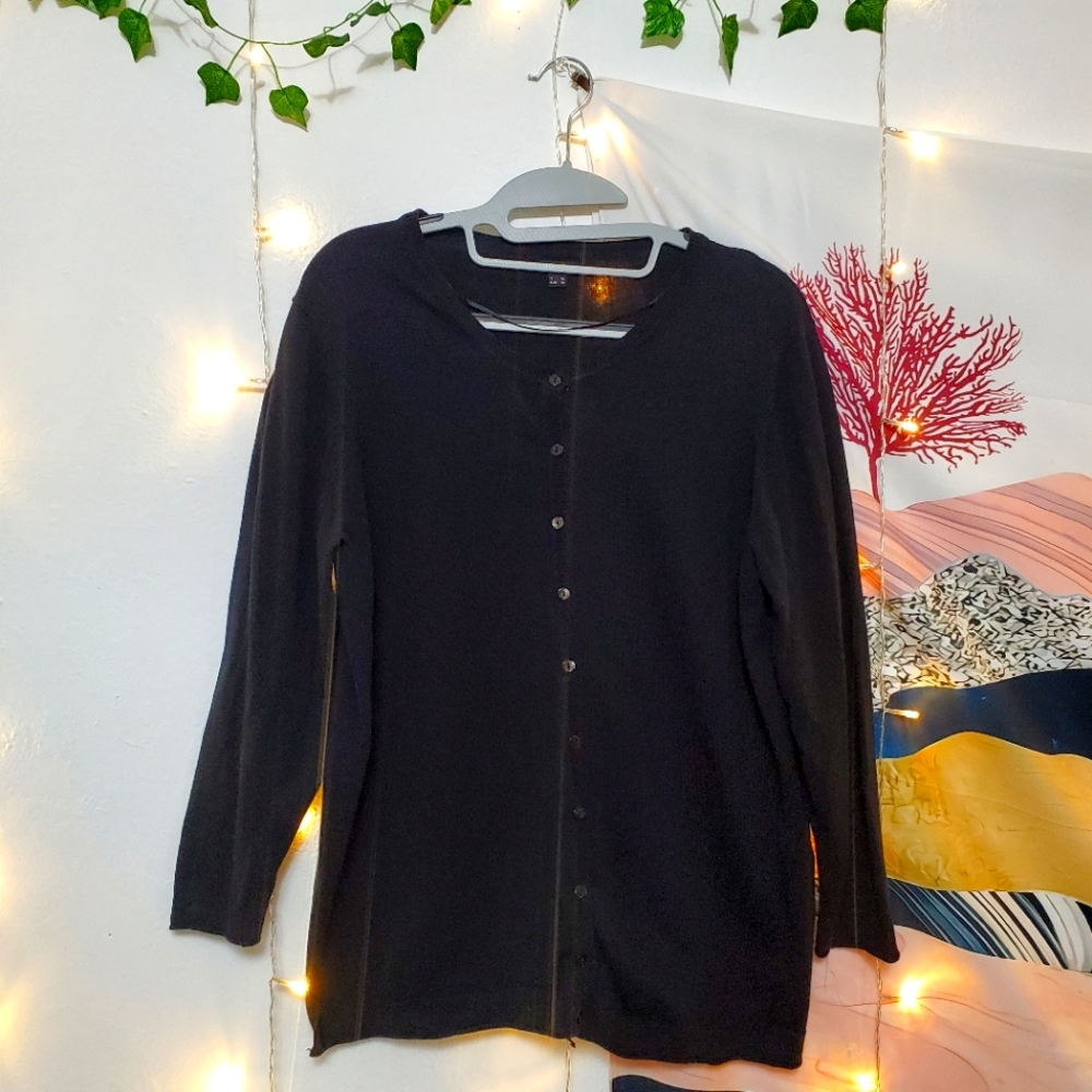 OVS Italian 3/4 Sleeve Black Cardigan